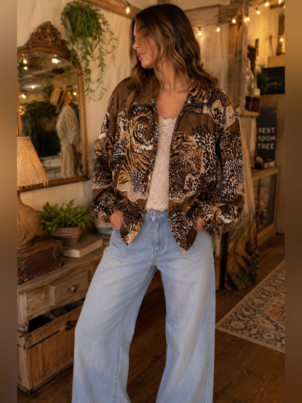 100% Silk Tiger Print Jacket – Fuda Silk